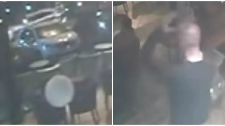 Dramatična snimka nesreće: Policijski auto proletio je pored kafića, gosti su se uhvatili za glave...