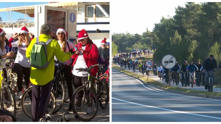 Božićna biciklijada: Na cilj nitko ne žuri jer glavna nagrada ionako ne ide najbržem