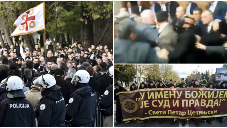 Kaos u Crnoj Gori, u parlamentu letjele fla&scaron;e: 'Pozivam ratne drugove! Računajte na najgore...'