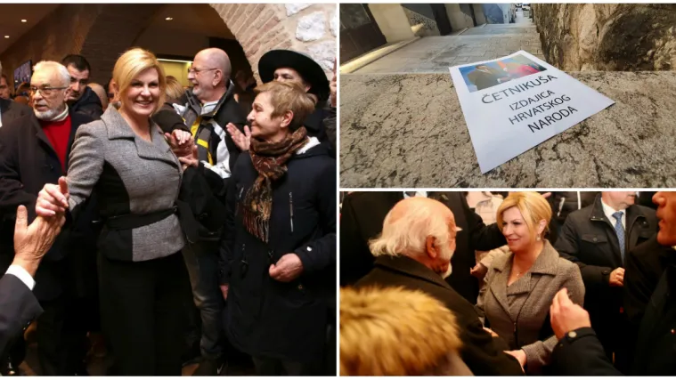 Grabar-Kitarović u Imotskom dočekali uvredljivi leci! Kabok: 'Na sučeljavanju će zasjati'