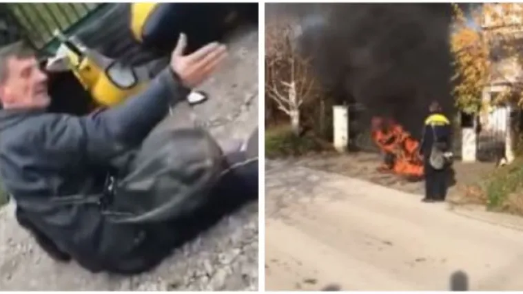 Pijanog po&scaron;tara svi '&scaron;eraju' u Hrvatskoj - on i njegov izgoreni motor Hrvatske po&scaron;te