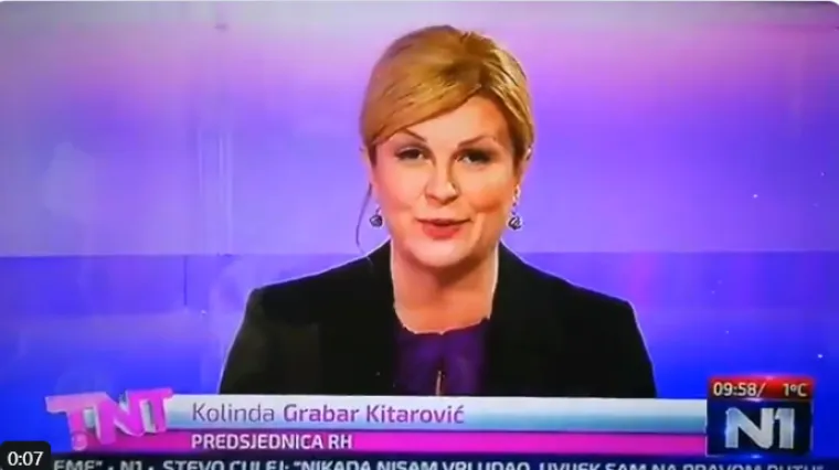 Kolinda uživo na TV-u pozvala sve da glasuju za Zorana Milanovića!