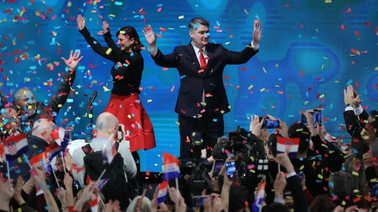 Zoran Milanović u pobjedničkom govoru zabranio zviždanje Kolindi Grabar-Kitarović: 'Ne, ne može!'
