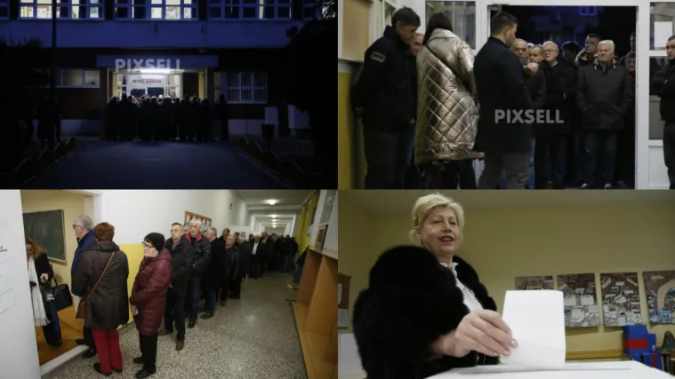 FOTO Jedva su dočekali: U Mostaru stotinjak ljudi do&scaron;lo glasovati i prije nego je birali&scaron;te otvoreno