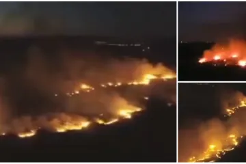 VIDEO Veliki požar na Pagu: U gašenju sudjeluje oko 50 vatrogasaca, a otežava ga bura