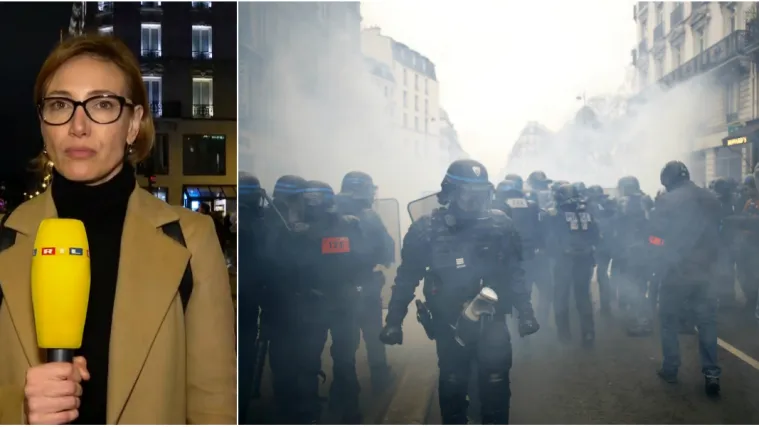 VIDEO Kaos u Parizu! Na&scaron;a reporterka i snimatelj nastradali od suzavca: 'Poku&scaron;ali smo se probiti...'