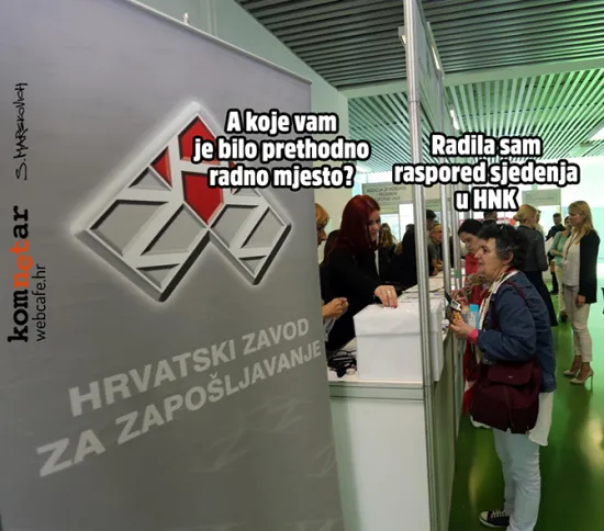 Ono kad radi&scaron; raspored sjedenja u HNK