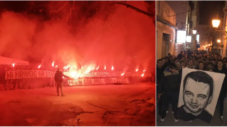 FOTO Torcida stala uz žrtvu pokolja: 'Ni krivog ni dužnog ubili te brate, prokleti oni koji ti mrtvo ime blate!'
