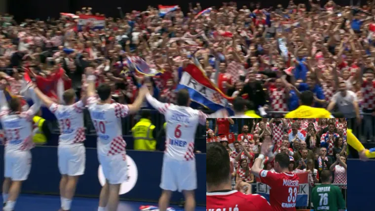 Hrvatski navijači napravili ludnicu, u jednom trenutku zapljeskali im i srpski rukometa&scaron;i