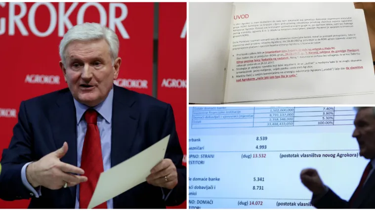 Todorić ispred 'Agrokorova' panoa održao konferenciju za medije: 'Dostavljeni su mi tajni dokumenti...'