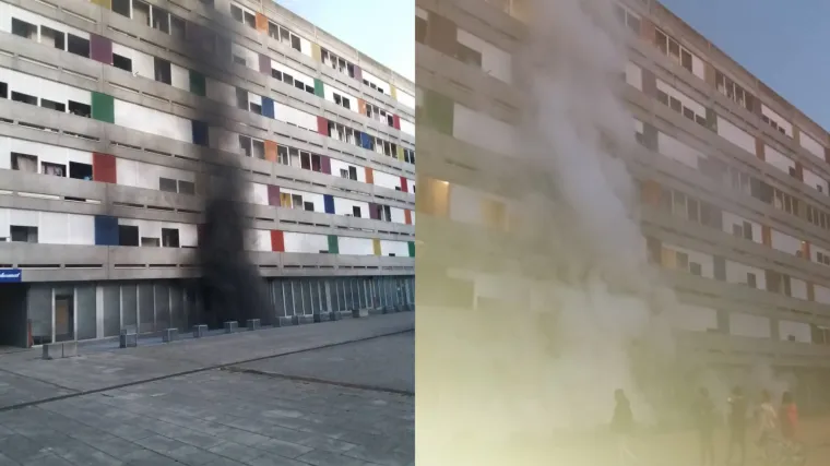 FOTO, VIDEO Zapalilo se smeće u garaži u Novom Jelkovcu: 'Čule su se i eksplozije'