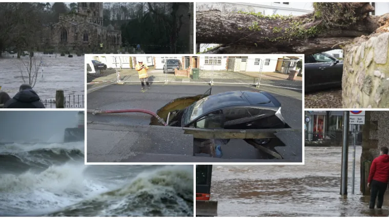 Smrt u Sloveniji, otkazani letovi, nema struje, auto propao u rupu: Stravična oluja pogodila Europu!