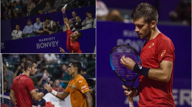 Pobijedio ga je 92. tenisač svijeta nakon sat i 48 minuta igre