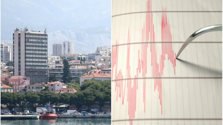 Slab potres pogodio područje blizu Splita