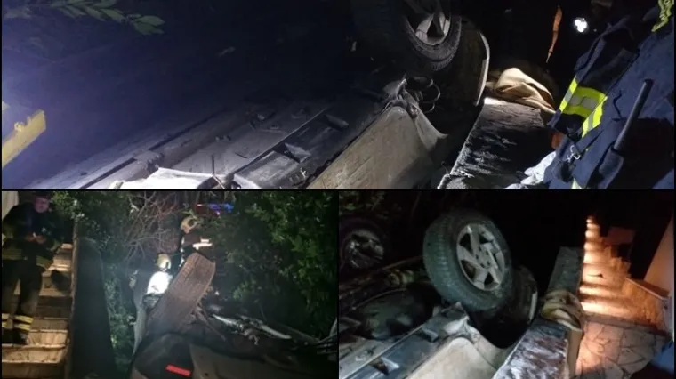 Ostao zaglavnjen u automobilu koji se prevrnuo na krov, morali ga spa&scaron;avati vatrogasci