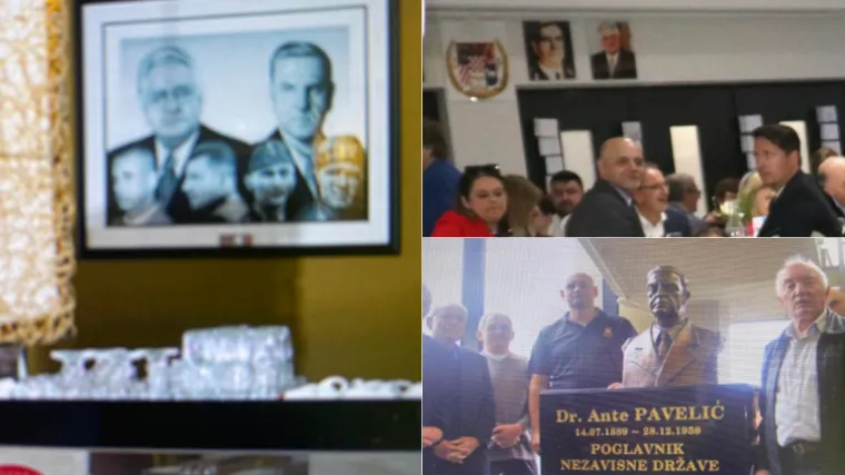 Hrvatski konzul i predstavnici Vlade pozirali ispod slike Ante Pavelića: 'Nismo htjeli prekidati događaj'