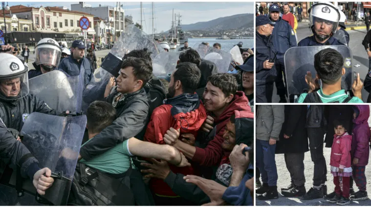 VIDEO Eskalirao sukob na granici: Migranti silom htjeli ući u Grčku, policija uzvratila suzavcem