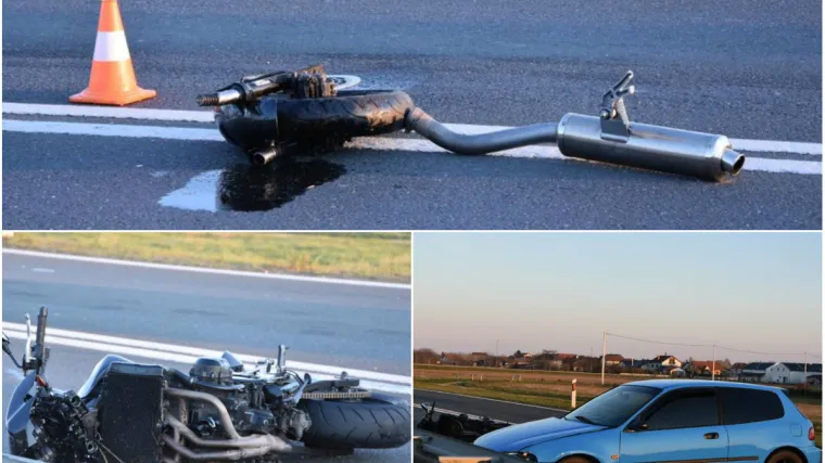 Nakon sudara s automobilom motociklist zavr&scaron;io u bolnicu