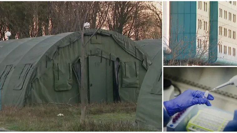 Vojska postavlja kampove ispred KB Dubrava, zapovjednik za RTL: 'Timovi su uigrani i sve ide jako brzo'