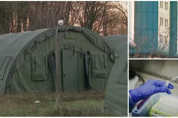 Vojska postavlja kampove ispred KB Dubrava, zapovjednik za RTL: 'Timovi su uigrani i sve ide jako brzo'