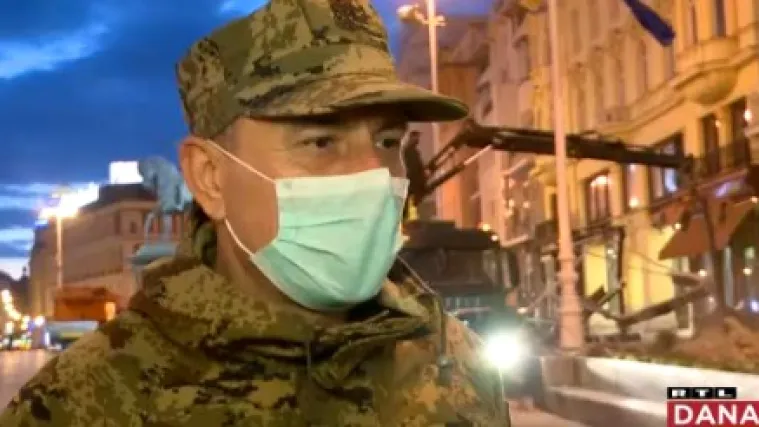 Zapovjednik kopnene vojske za RTL: 'Očistili smo glavne zagrebačke ulice, sutra nastavljamo'