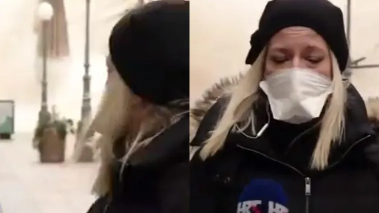 HRT-ova novinarka dobila pohvale zbog javljanja uživo nakon potresa