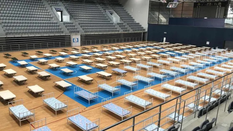 Umjesto lopti, dvorana Gradski vrt je puna - bolesničkih kreveta...