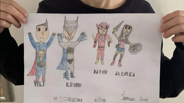 Mali Šimun oduševio crtežom ministra Beroša: 'Ti si moj junak, pozdravlja te Vili'