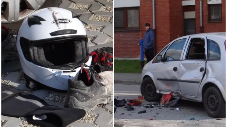 Vozačica (60) skrivila prometnu u kojoj je stradao motociklist; hitno je prevezen u Zagreb