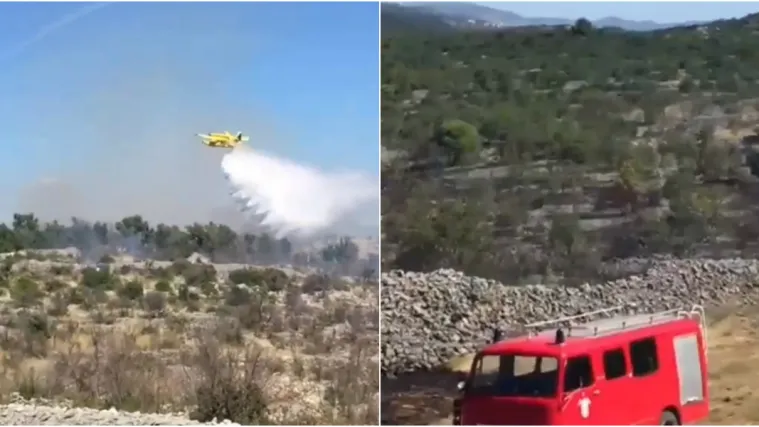 Zaustavljeno širenje požara u Smokvici na Korčuli: 'Optimistični smo, ali imamo još puno posla'