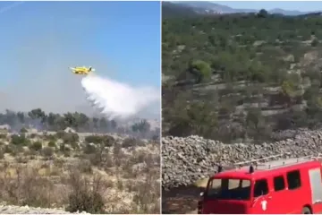 Zaustavljeno širenje požara u Smokvici na Korčuli: 'Optimistični smo, ali imamo još puno posla'
