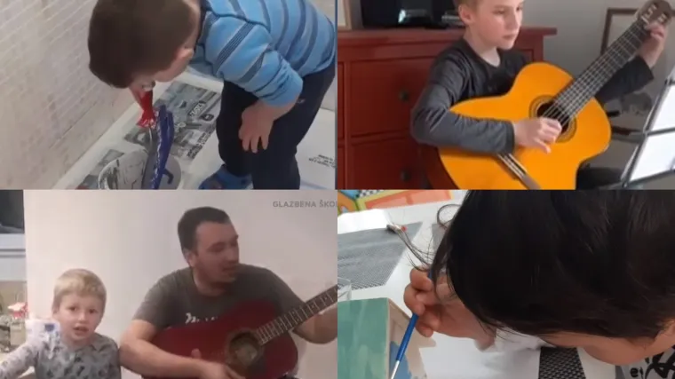 Tako to oni rade: Djeca u izolaciji ne gube vrijeme - uče jezike, treniraju nogomet, sviraju...