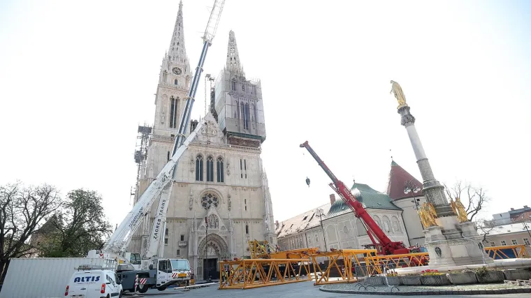 Težak je 30 tona: Otkrivamo kako će izgledati složena akcija uklanjanja sjevernog tornja na katedrali