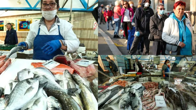 Kolone, gužva i policija! Građani se masovno okupljali ispred ribarnica: 'Nitko nije nervozan...'