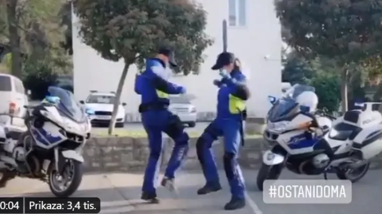 Snimka koja je odu&scaron;evila mreže: Hit ples hrvatskih policajaca!