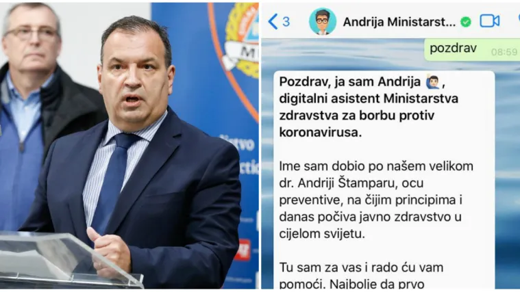 Vlada predstavila digitalnog asistenta Andriju, Bero&scaron; poručio: 'Nudi i personalizirana rje&scaron;enja...'