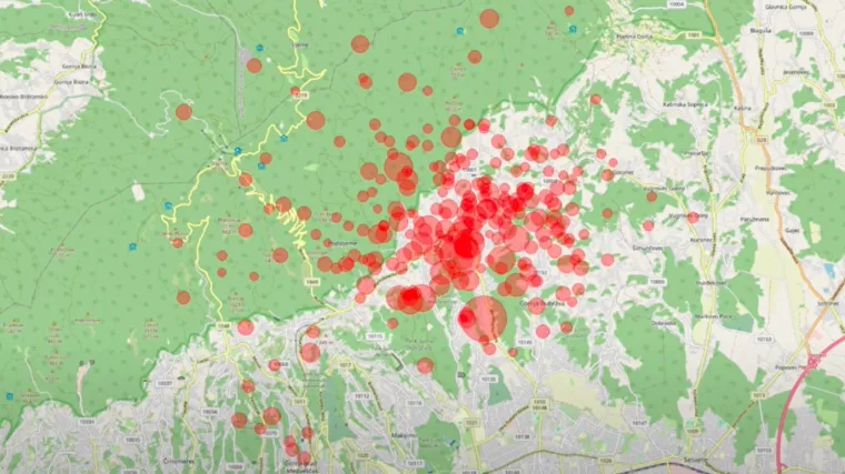 VIDEO Seizmolozi objavili epicentre svih potresa nakon velikog koji je pogodio Zagreb: Bilo ih je 1000!