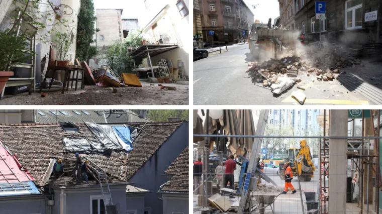 Zagrepčani nakon potresa bez plina i vode, mnogi čekaju statičare: 'Kao da smo u ratnoj zoni'