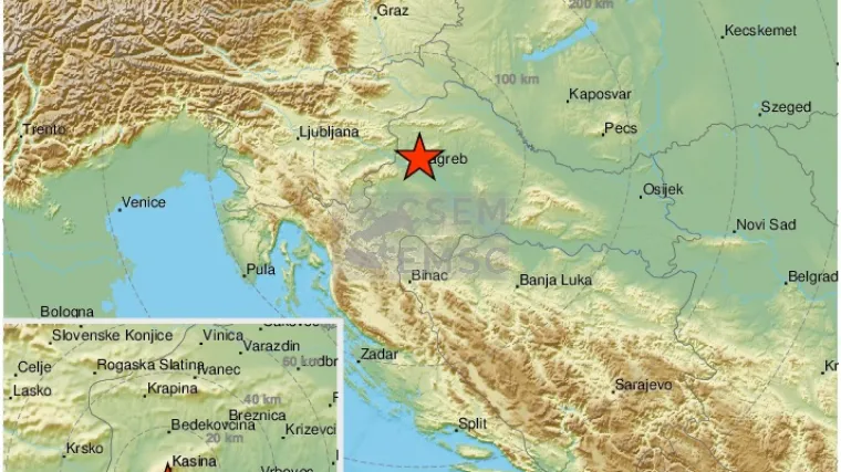 Zagreb se jutros opet lagano zatresao: 'Zdrmalo je dosta za dobro jutro u Marku&scaron;evcu'