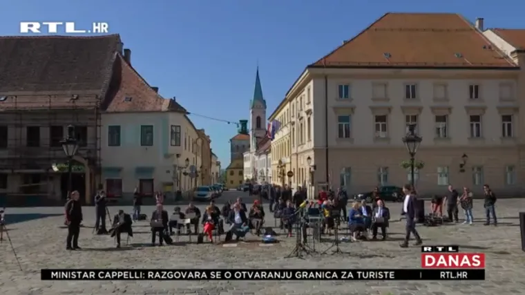 Oporbenjaci održali online sjednicu na Markovu trgu