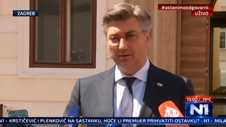 Plenković prihvatio ostavku: 'Jako ga je to osobno pogodilo, računam na njega, ali uzima pauzu'
