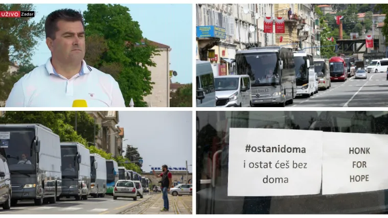 Prosvjed povremenih prijevozničkih tvrtki u Hrvatskoj: 'Kolege iz EU su odavno rije&scaron;ili svoje probleme'