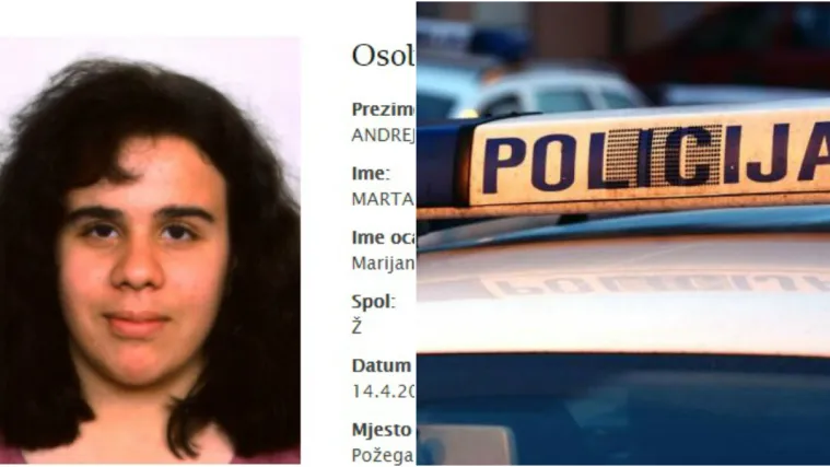 Jeste li je vidjeli? Policija treba va&scaron;u pomoć: Nestala 18-godi&scaron;nja Marta iz Slavonije
