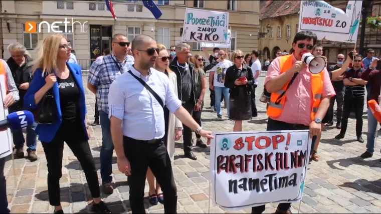 Prvi prosvjed poduzetnika u Hrvatskoj, Vladi poručili: 'Vi&scaron;e rada, gospodo!'