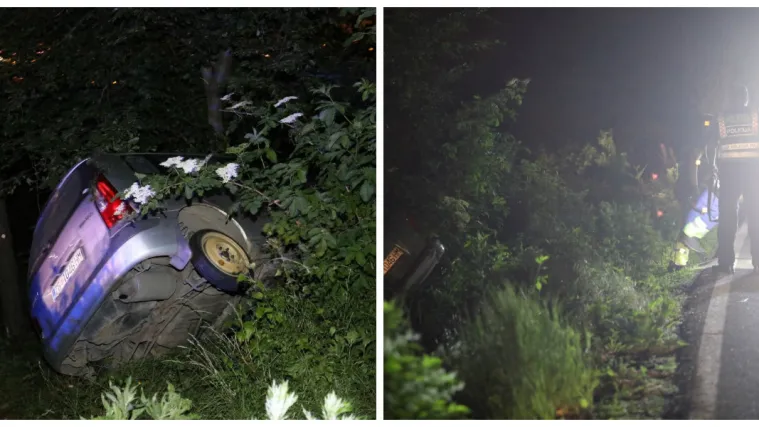 FOTO Automobil sletio s ceste na Sljemenu, putnicima ni traga