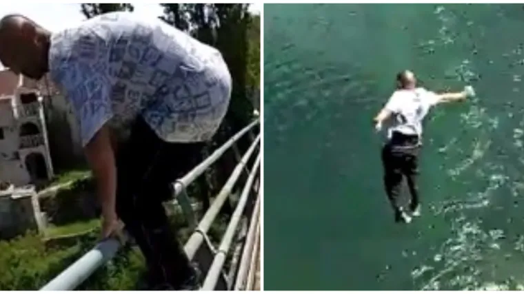 Potpuno odjeven skočio u Cetinu; 'Drži mi naočale pa da se vratim popit' pivu. Ajde, bogati, snimaj'