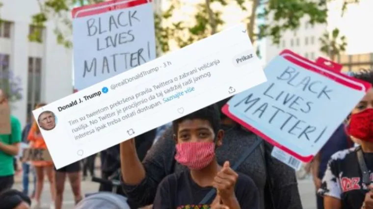 Nastavlja se 'rat' između Twittera i Trumpa: Popularna mreža mu sakrila objavu jer veliča nasilje