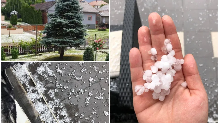 'Pao je led veličine lje&scaron;njaka! Zabijelila su se dvori&scaron;ta i ulice'