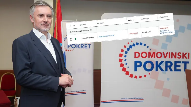 Google pojam 'Domovinski pokret' proglasio opasnim ili pogrdnim! Stručnjak: Evo &scaron;to se dogodilo