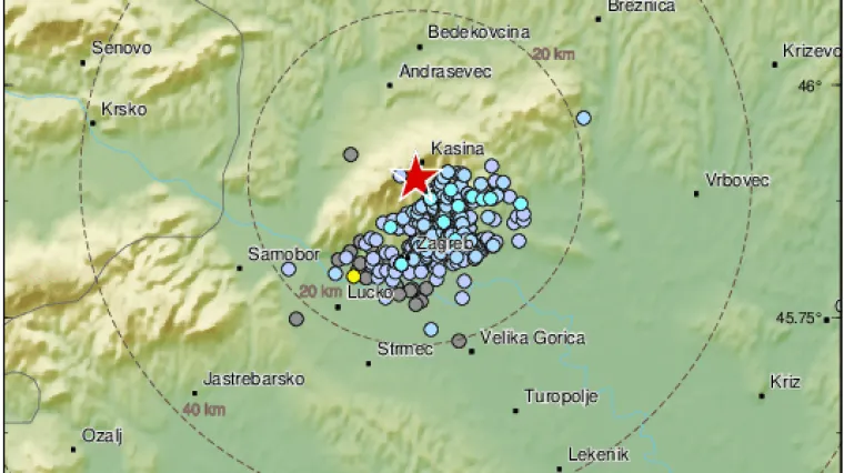 Ovaj je bio magnitude 1,4, ali se osjetio